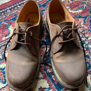 BRAND NEW WITH BOX Dr. Martens Crazy Horse Brown Leather Oxford's - Men's US9